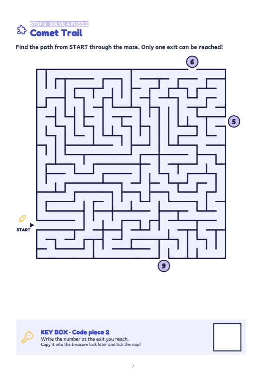 Maze · one exit, checked by code